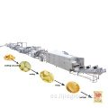 Equipo de papas fritas congeladas automáticas de 1000 kgs/h